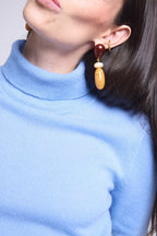 Pull Col Roule Iris - Bleu Ciel - Femme