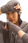 6-Ply Mittens - Iris - Brown