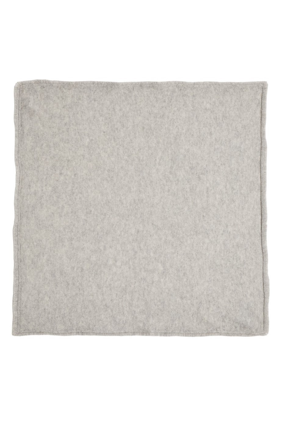 Bufanda Cuadrada con Flecos Unisex Irma en Cachemira - Gris Claro
