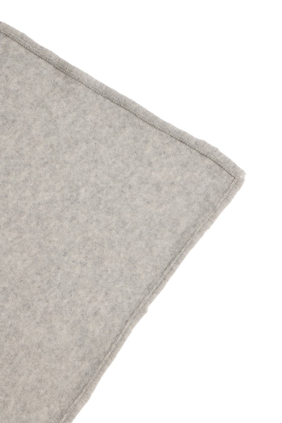 Bufanda Cuadrada con Flecos Unisex Irma en Cachemira - Gris Claro