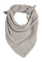 Bufanda Cuadrada con Flecos Unisex Irma en Cachemira - Gris Claro