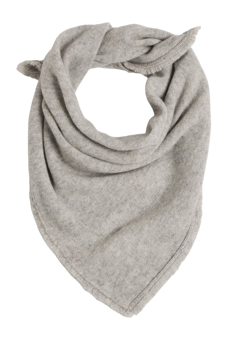 Irma Fringe Scarf - Grey - 100% Oeko-Tex Cashmere - Mixed