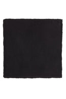 Echarpe Carrée Franges Unisexe Irma - Noir