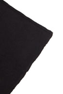 Echarpe Carrée Franges Unisexe Irma - Noir