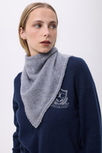 Echarpe Bandana Triange Uni Unisexe Bandana Irma - Gris Fonce - Femme