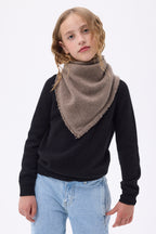 Echarpe Bandana Triange Uni Unisexe Bandana Irma - Noisette - Enfant