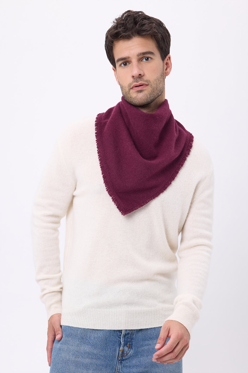 Echarpe Bandana Triangle Uni Bandana Irma - Lie De Vin - Homme