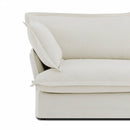 Canapé Droit Fixe - Iroko - 3 Places - Tissu - Beige