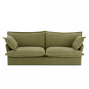 Canapé Droit Fixe - Iroko - 3 Places - Tissu - Vert