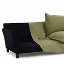 Canapé Droit Fixe - Iroko - 3 Places - Tissu - Vert