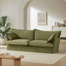 Canapé Droit Fixe - Iroko - 3 Places - Tissu - Vert