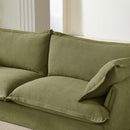 Canapé Droit Fixe - Iroko - 3 Places - Tissu - Vert