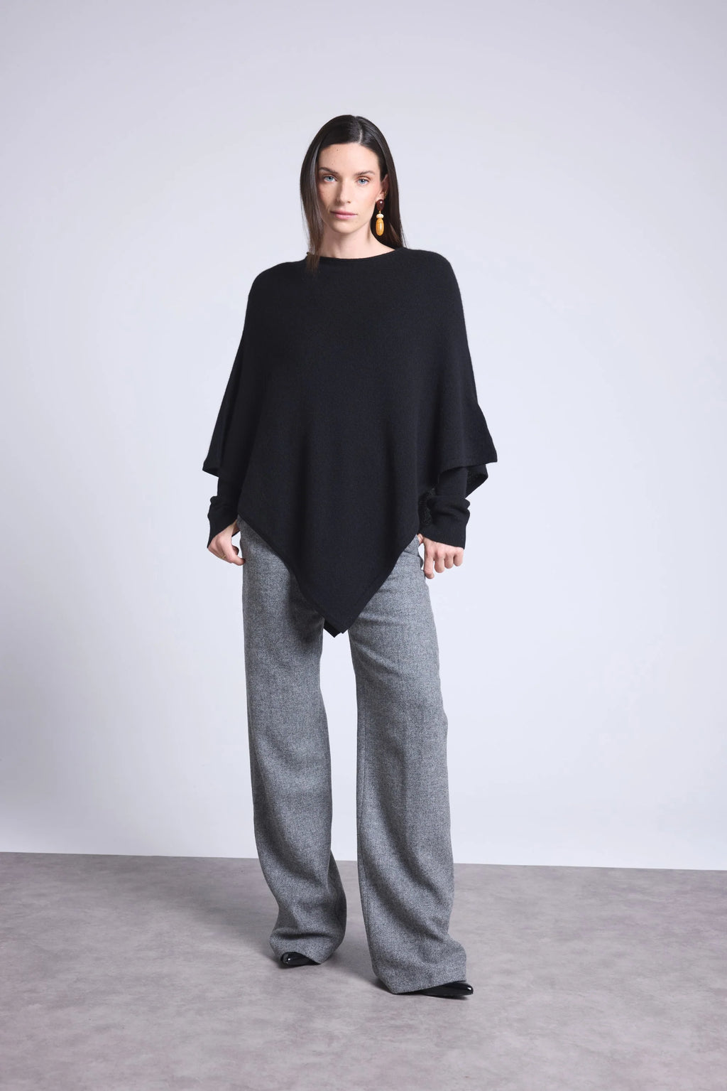 Cape Poncho Isadora - Noir - Femme