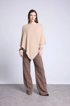 Isadora Poncho Cape - Cream Beige - Women