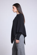 Cape Poncho Isadora - Noir - Femme
