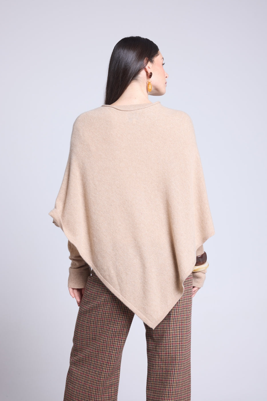Isadora Poncho Cape - Cream Beige - Women