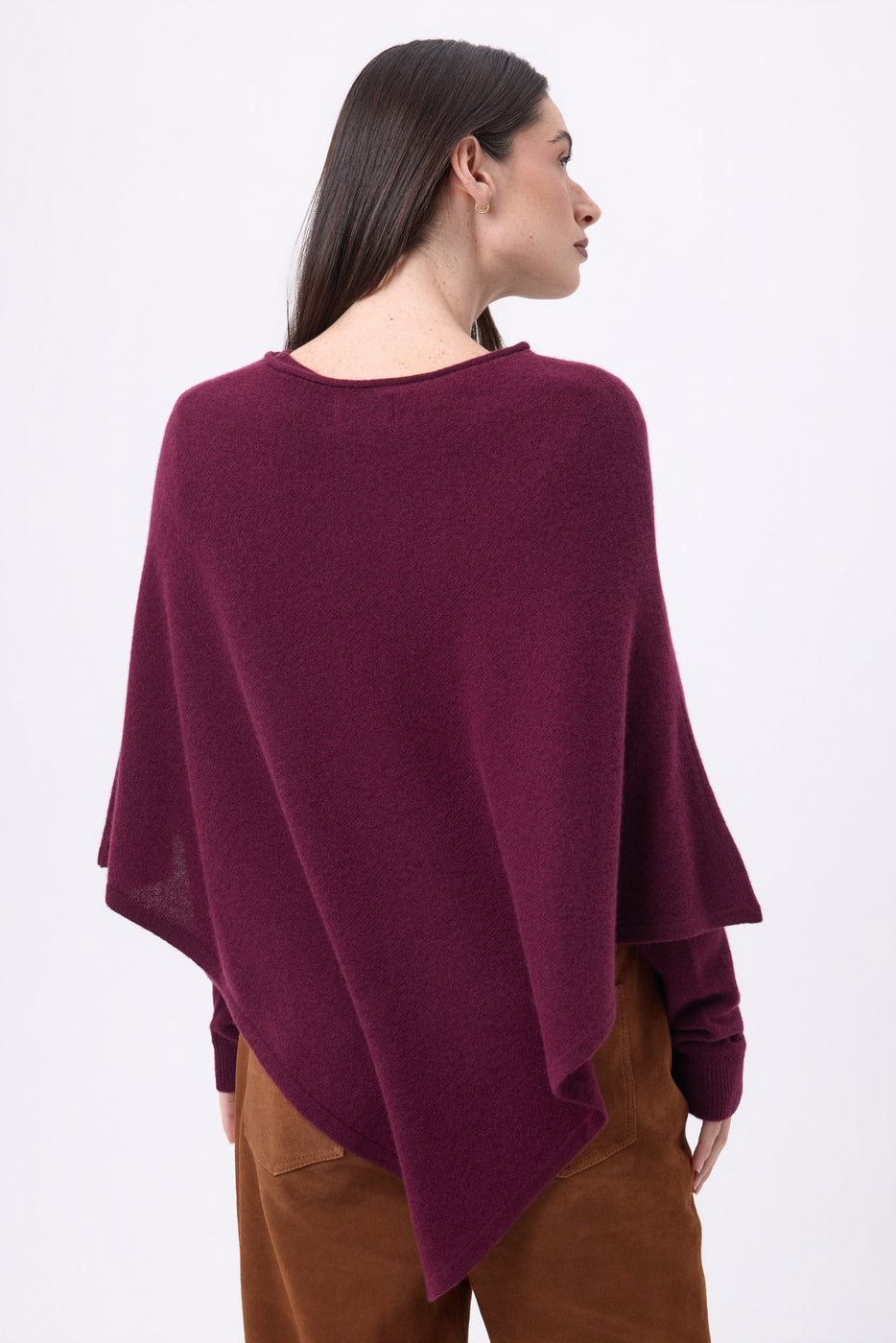 Capa Poncho Isadora - Lías de vino - Mujer