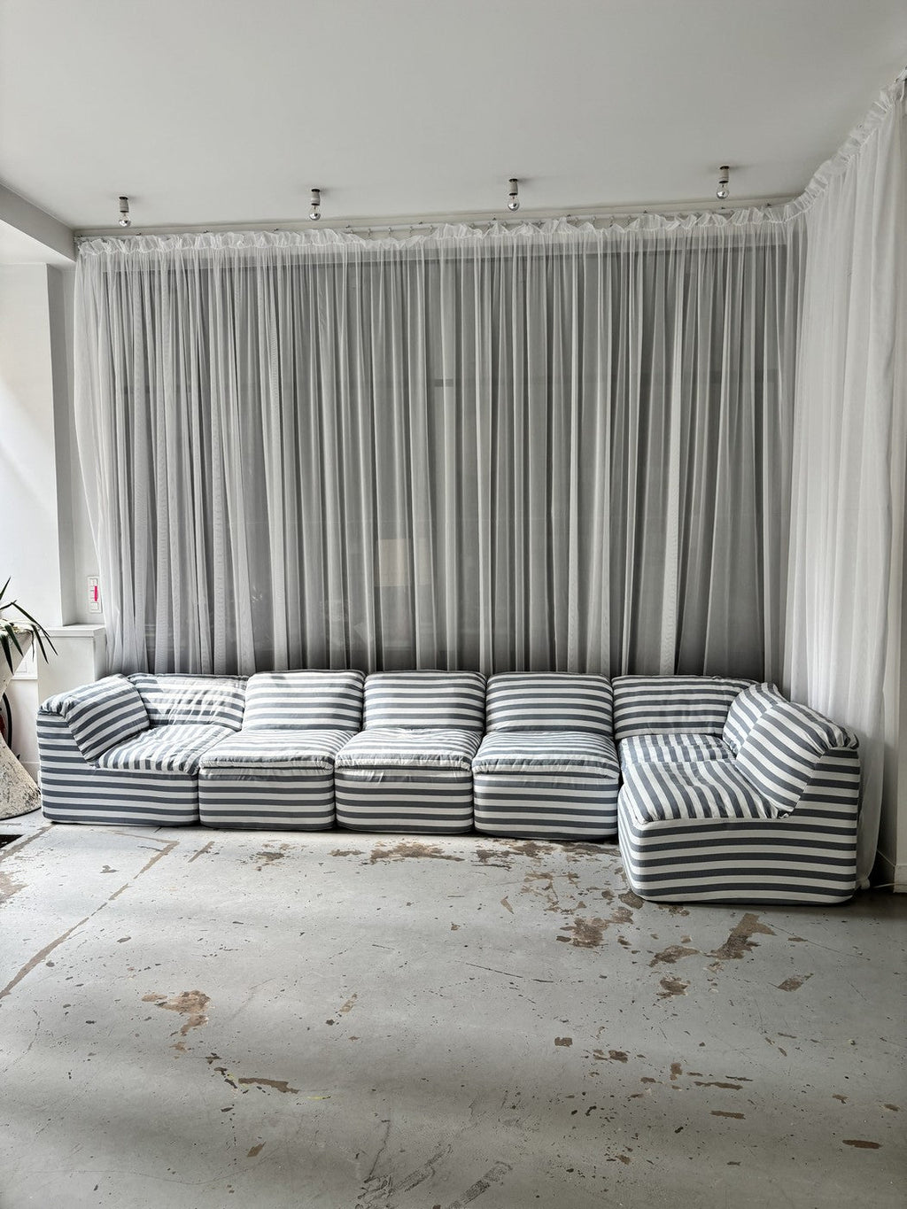 Striped Modular Sofa