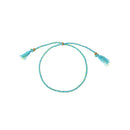Bracelet Cordon Isla Bleu/Vert