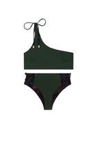 swimsuit - Black & Green