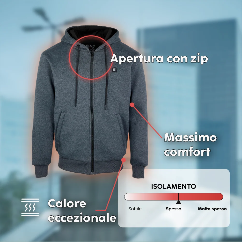Sweat Chauffant Zippé