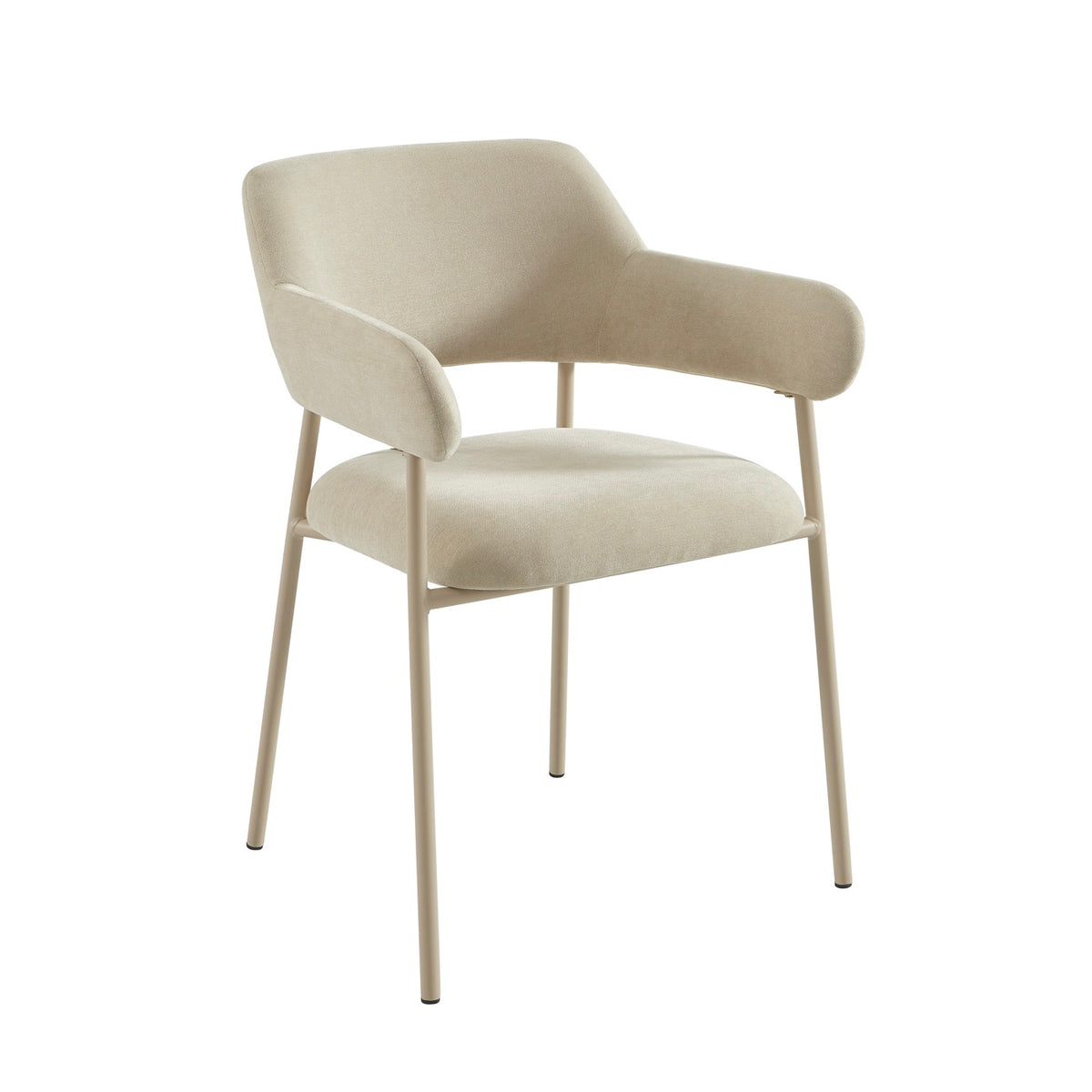 Ivan - Set di 2 poltroncine da pranzo - Tessuto beige