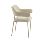 Ivan - Set di 2 poltroncine da pranzo - Tessuto beige