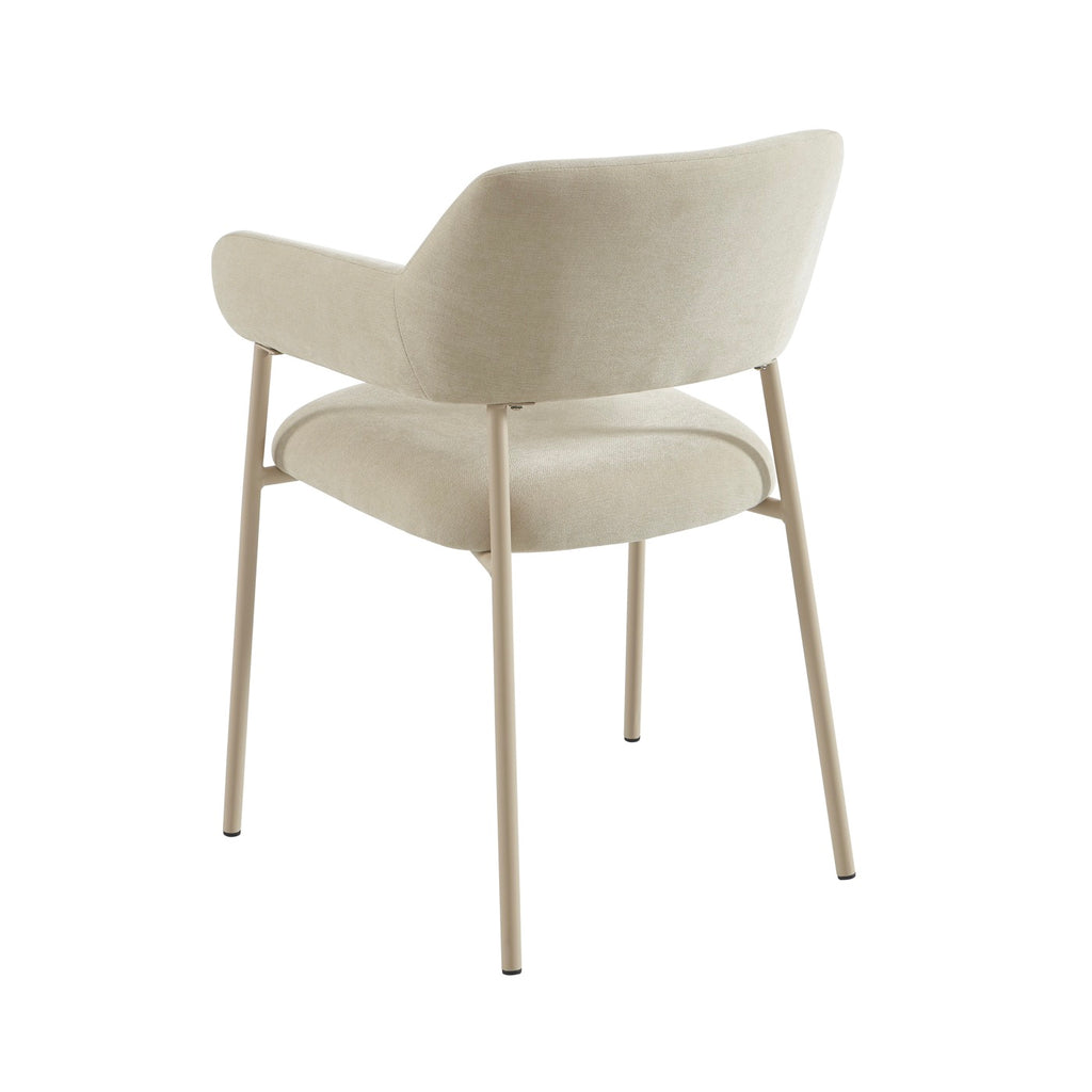 Ivan - Set di 2 poltroncine da pranzo - Tessuto beige