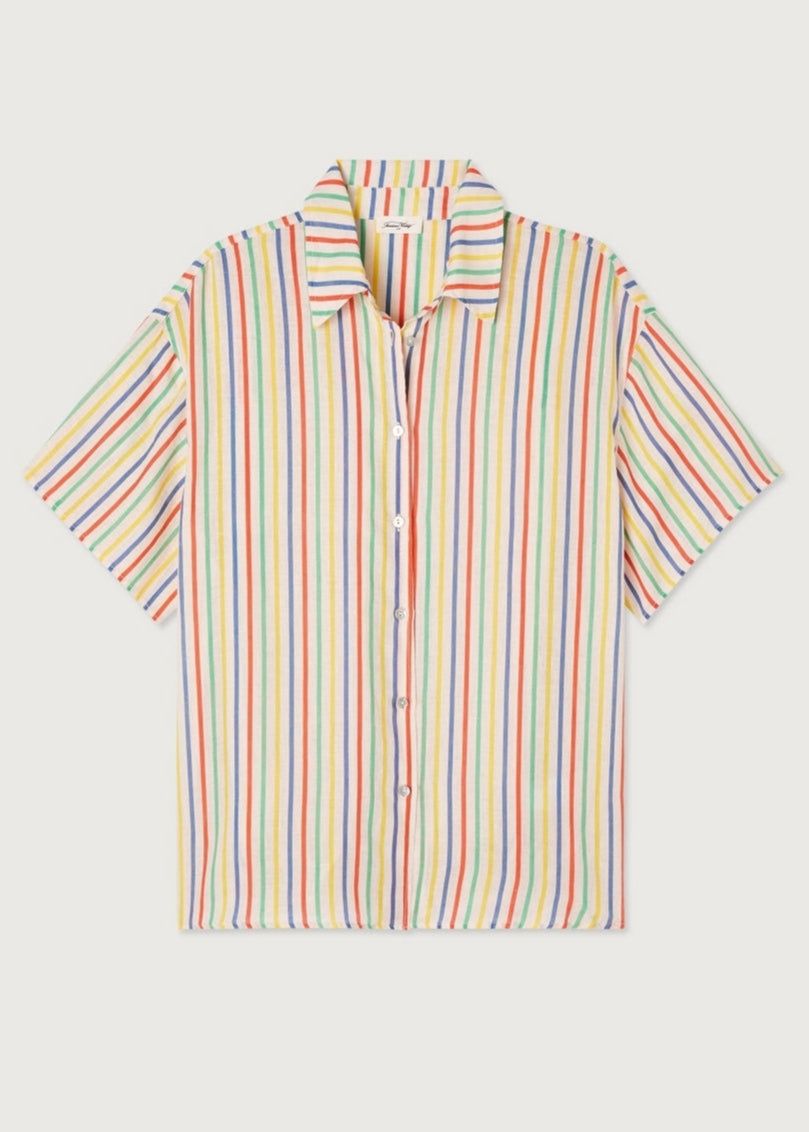American Vintage - Camisa Amplia MC Estampada - Charly - Mujer