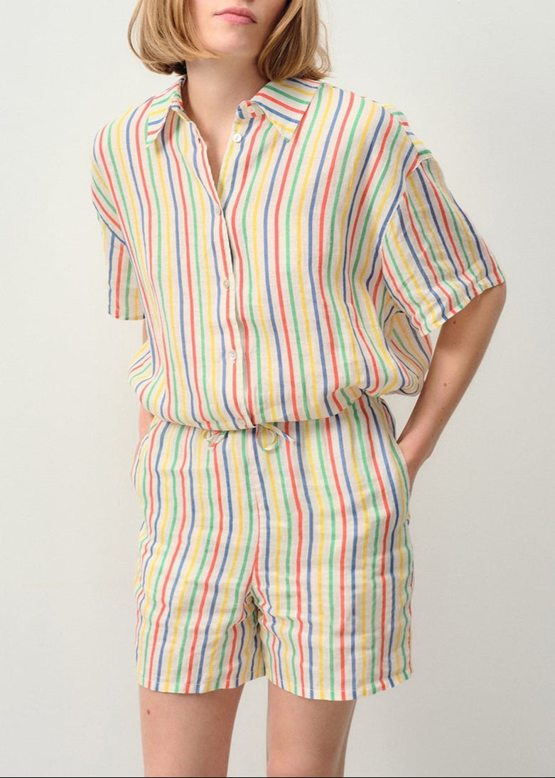 American Vintage - Camisa Amplia MC Estampada - Charly - Mujer