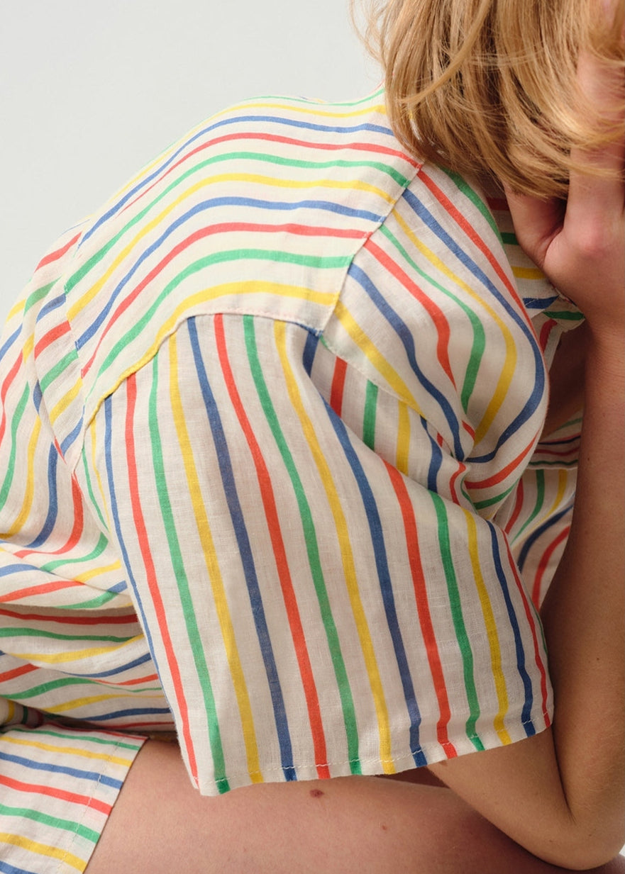 American Vintage - Camisa Amplia MC Estampada - Charly - Mujer