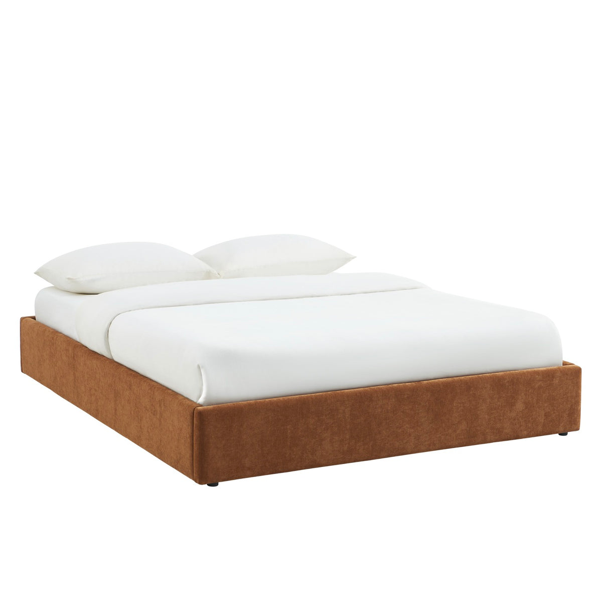 Ivy - Letto contenitore - Tessuto marrone