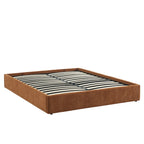 Ivy - Letto contenitore - Tessuto marrone