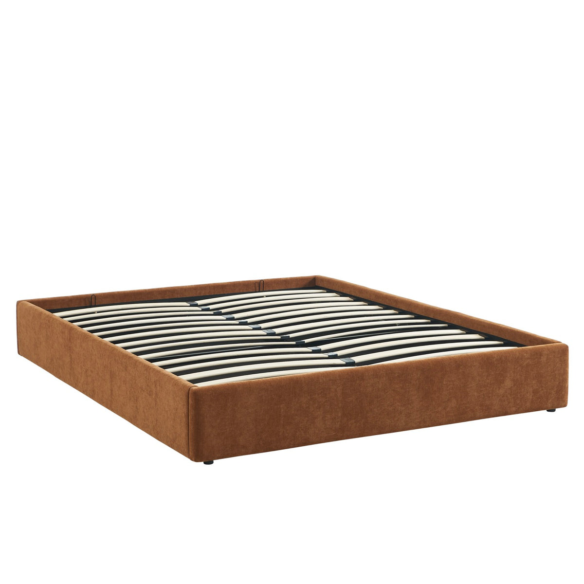 Ivy - Letto contenitore - Tessuto marrone