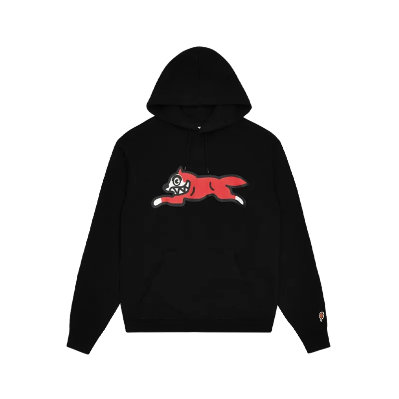 Ice Cream - Running Dog Popover Hood Black