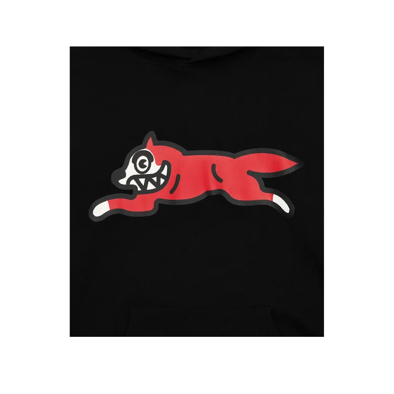 Ice Cream - Running Dog Popover Hood Black