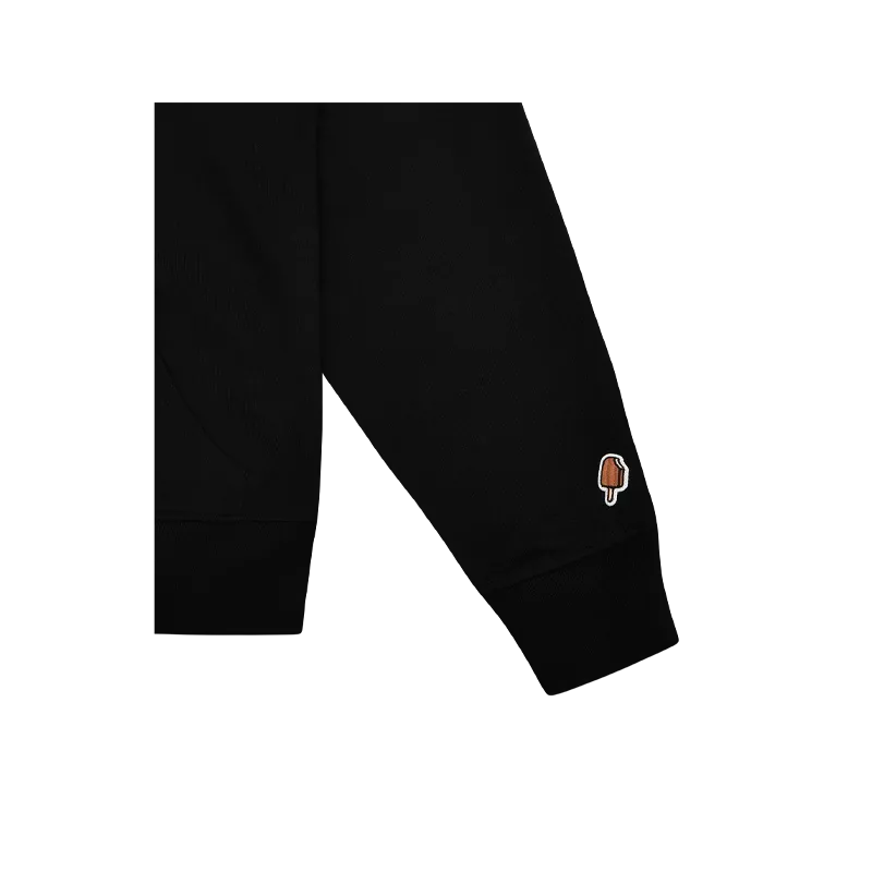 Ice Cream - Running Dog Popover Hood Black