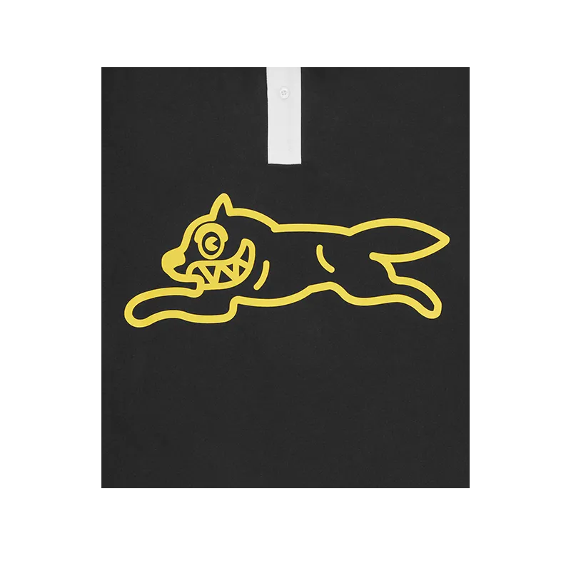Ice Cream - Camiseta de rugby para perros corriendo, color negro