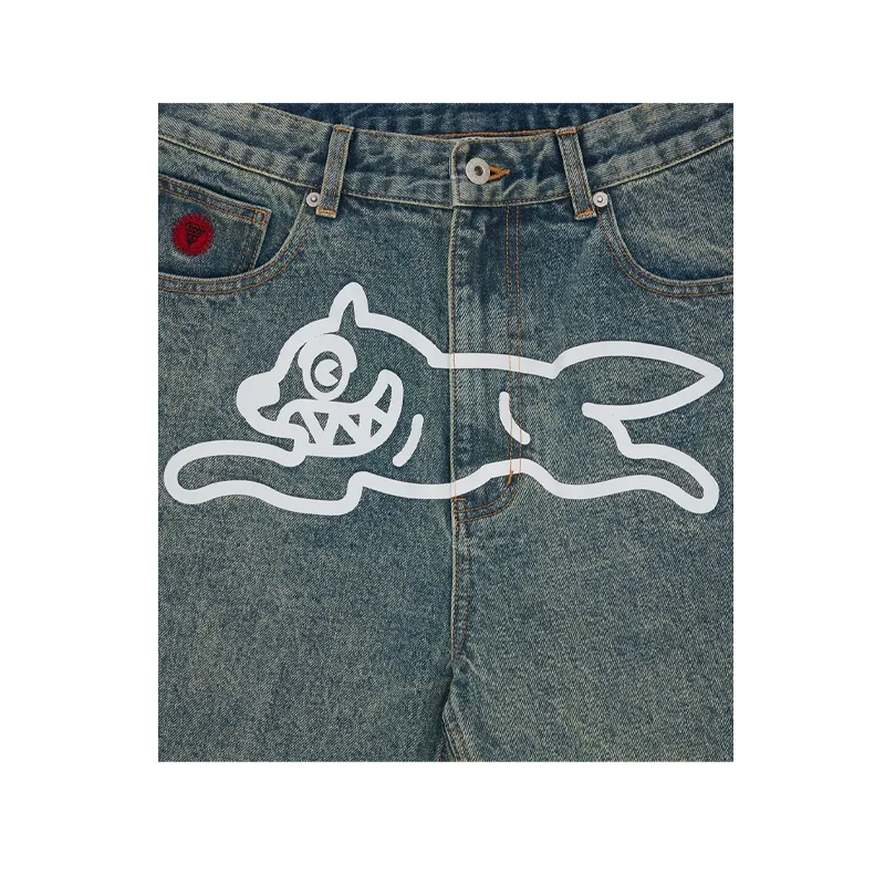 Ice Cream - Short Running Dog Denim Vintage Wash