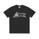 Ice Cream - Spray Paint Running Dog T-Shirt Black