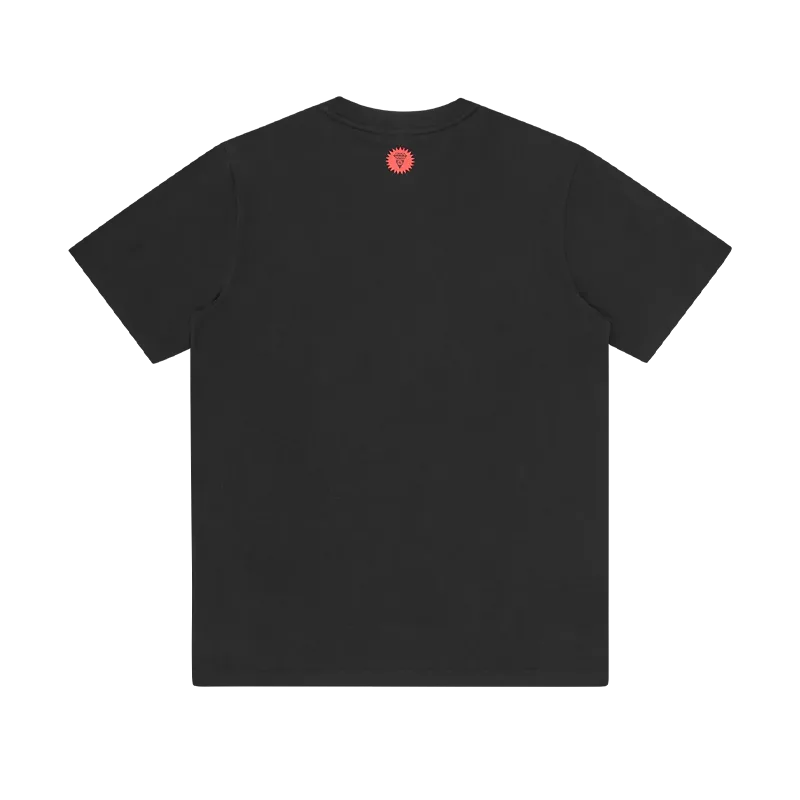 Ice Cream - Spray Paint Running Dog T-Shirt Black