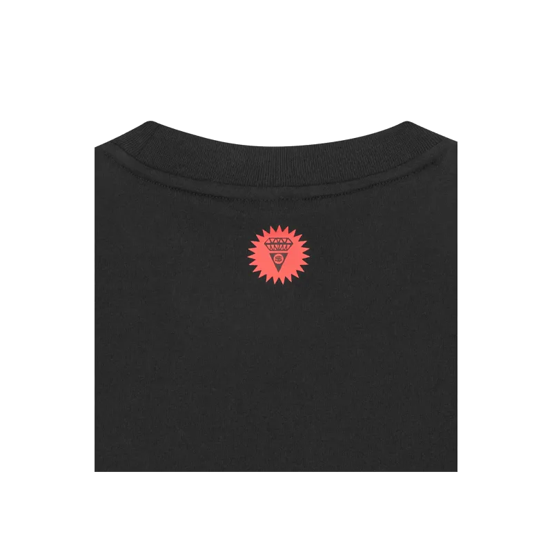 Ice Cream - Spray Paint Running Dog T-Shirt Black