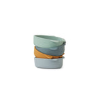 Cute Silicone Bowl - Set of 4 Iggy - Space Blue Multi Mix