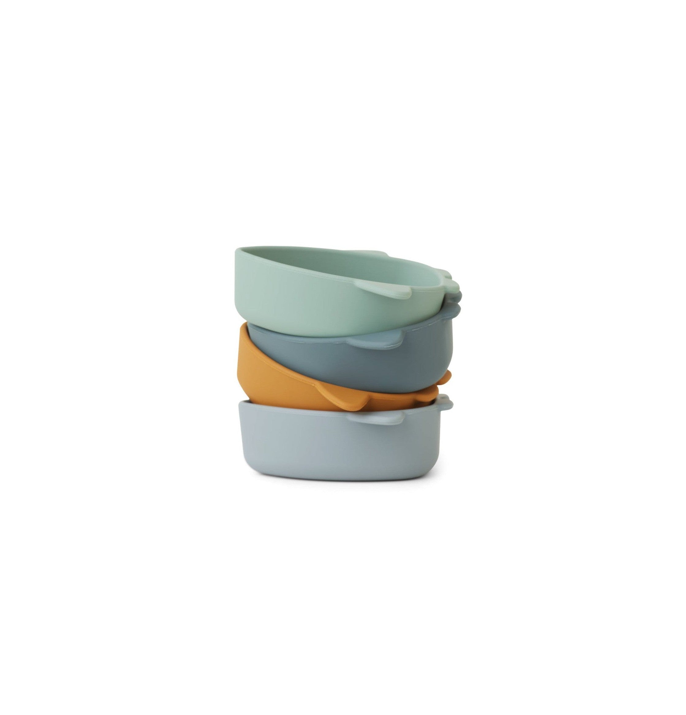 Cute Silicone Bowl - Set of 4 Iggy - Space Blue Multi Mix