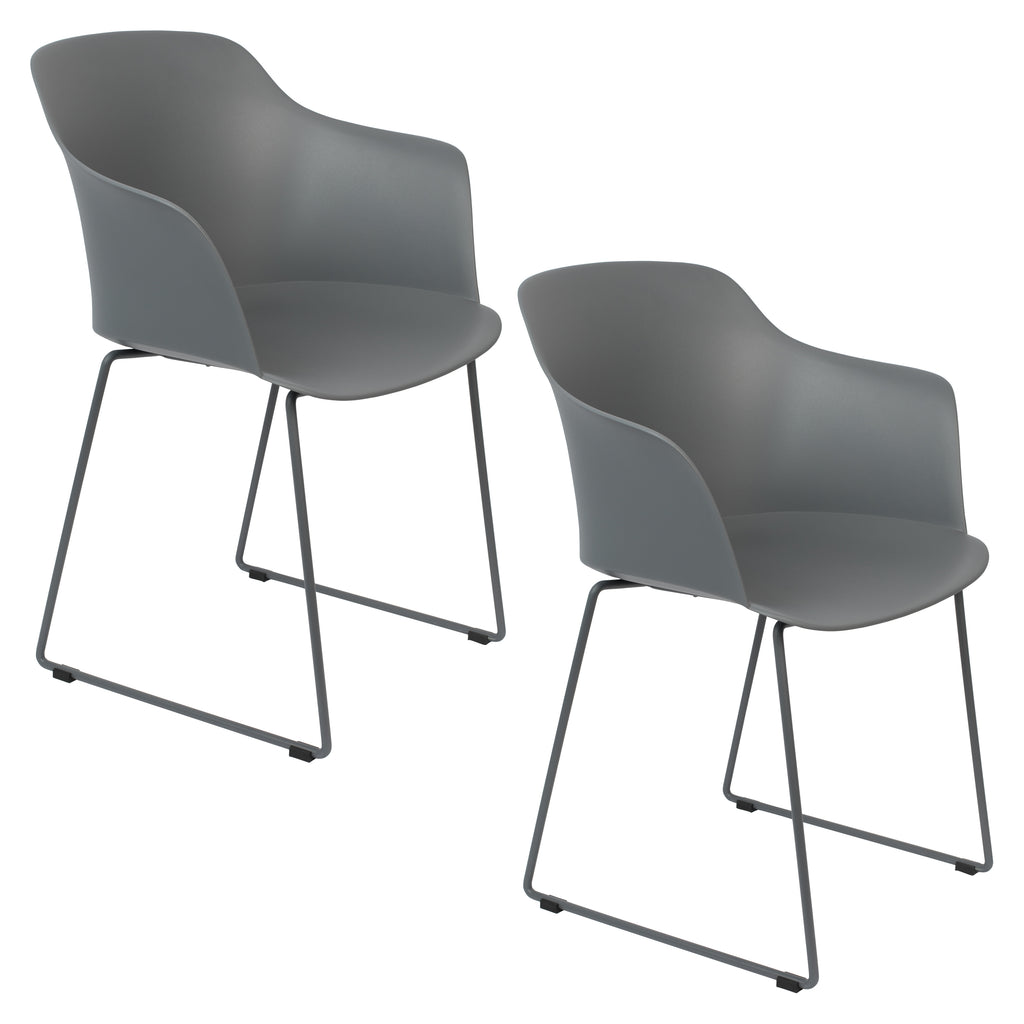 Tango - Dining Room Armchair - Polypropylene Plastic - Gray