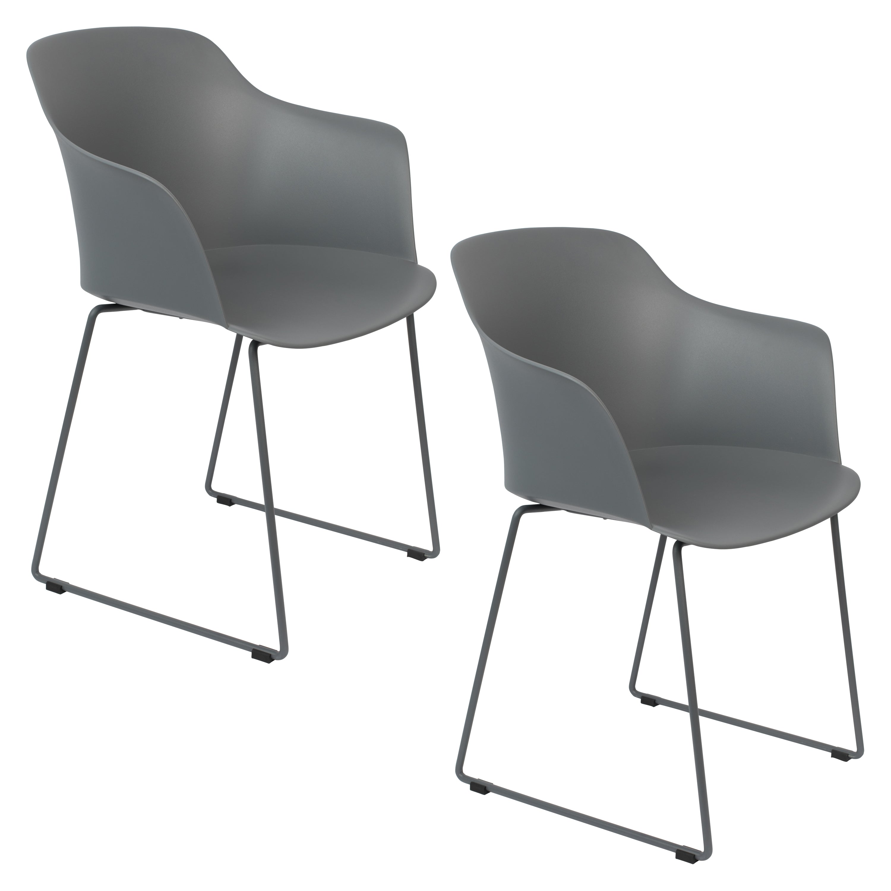 Tango - Dining Room Armchair - Polypropylene Plastic - Gray