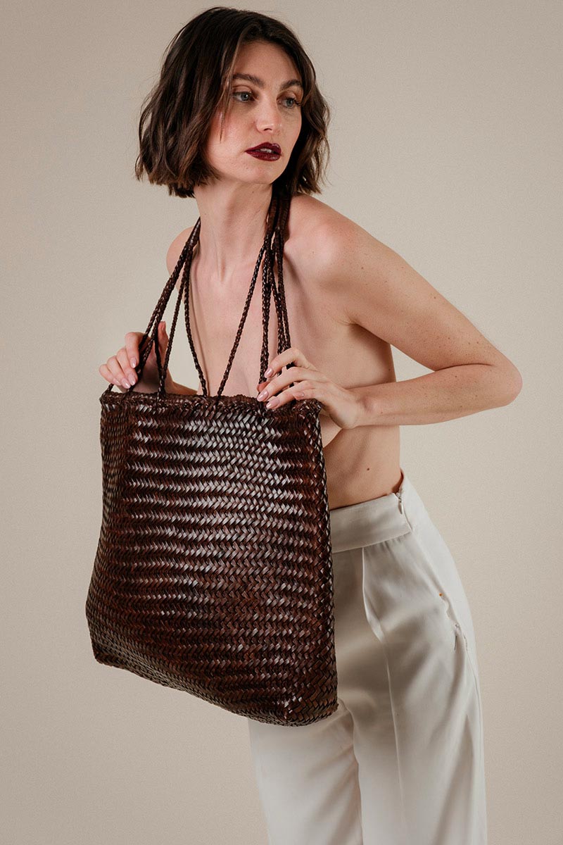 Borsa shopping Frida XXL - Marrone