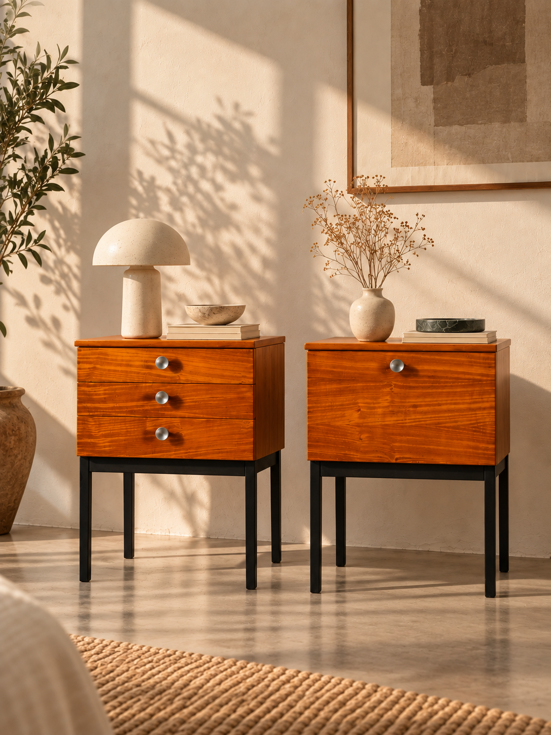 Paire De Chevets Jitona - Marron
