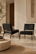 2 Chauffeuses Skai - Noir