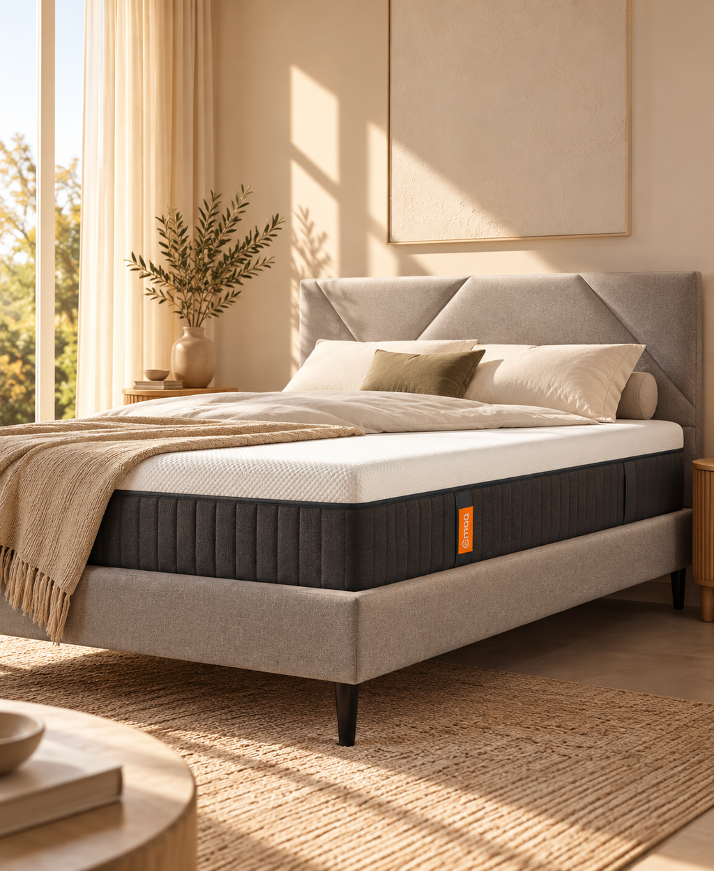 Ebbcc - Set - Materasso Originale + Letto Cocoon Plus - Bianco